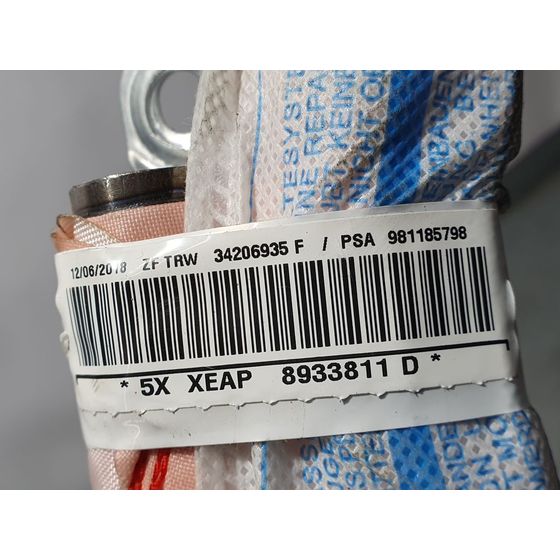 Airbag Cortina Delantero Derecho Para Citroen C3