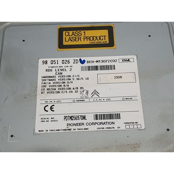 Sistema Audio / Radio Cd para Peugeot 208