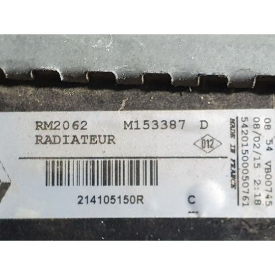Radiador Agua Para Renault Scenic Iii