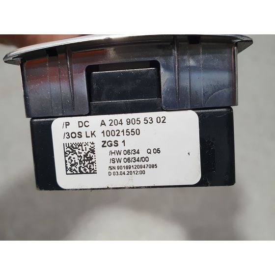 Mando Elevalunas Delantero Izquierdo para Mercedes-Benz Clase C (W204) Lim.