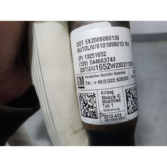 Airbag Cortina Delantero Derecho Para Chevrolet Cruze