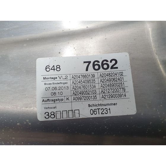 Elevalunas Delantero Izquierdo Para Mercedes Clase C Lim.