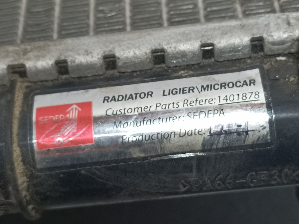 Radiador Agua Para Microcar F8R