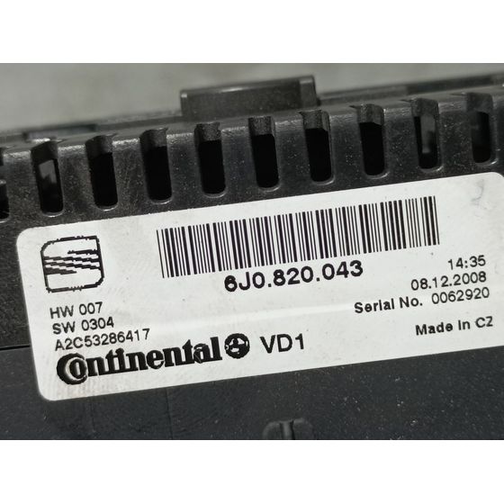 Mando Climatizador para Seat Ibiza (6J5)
