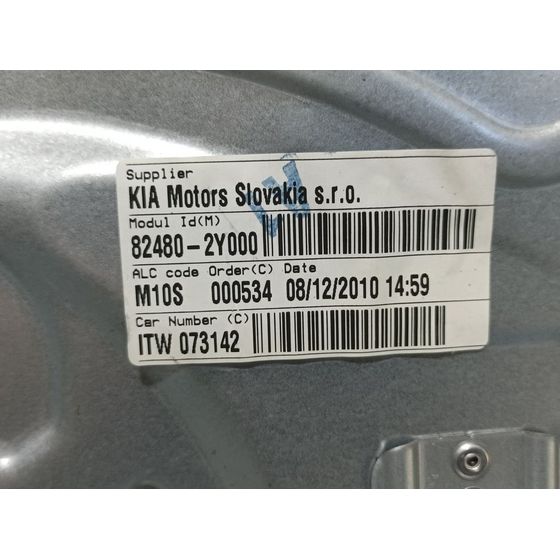 Elevalunas Trasero Derecho Para Hyundai Ix35