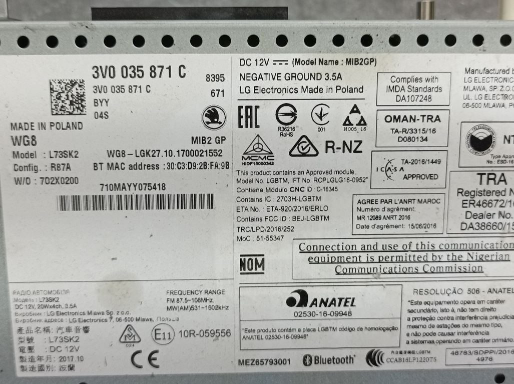 Sistema Navegacion Gps Para Skoda Superb