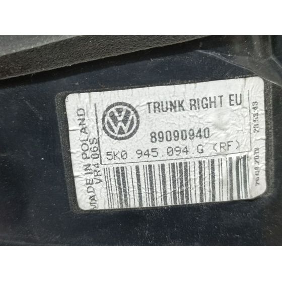 Piloto Trasero Derecho Para Volkswagen Golf Vi