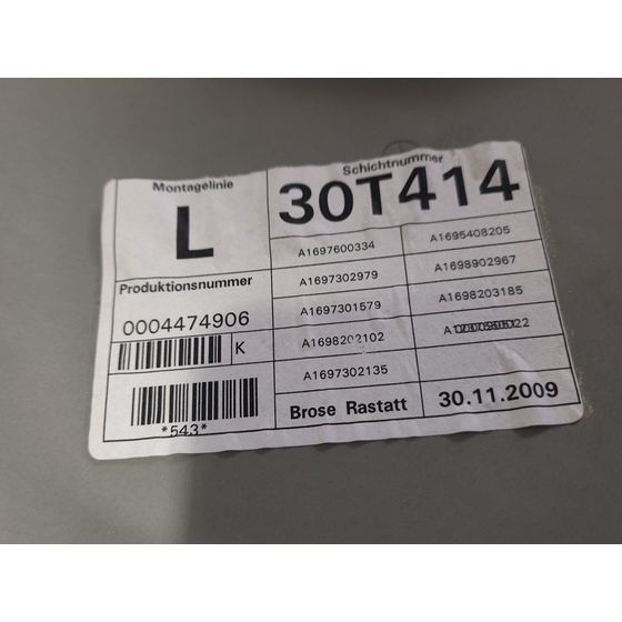 Elevalunas Trasero Izquierdo Para Mercedes Clase B