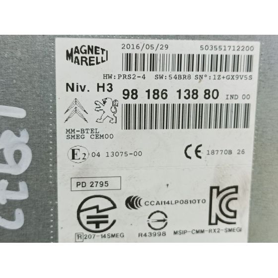 Sistema Audio / Radio Para Citroen C4 Cactus