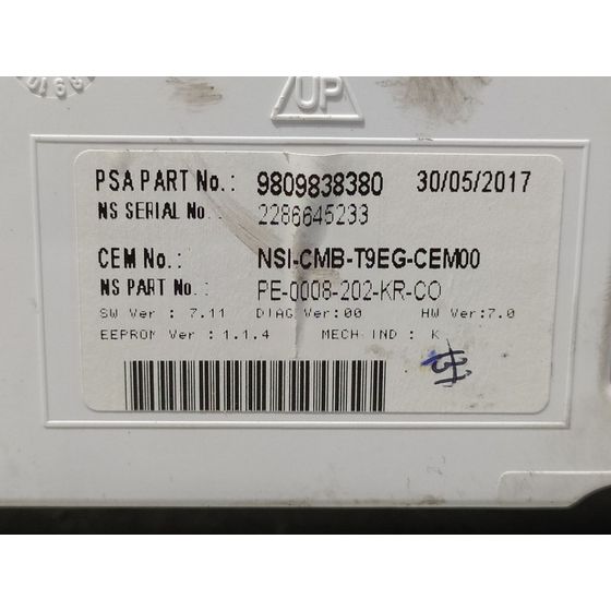 Cuadro Instrumentos Para Peugeot 308