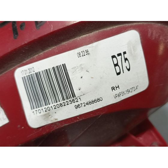 Piloto Trasero Derecho Paragolpes Para Citroen Ds4