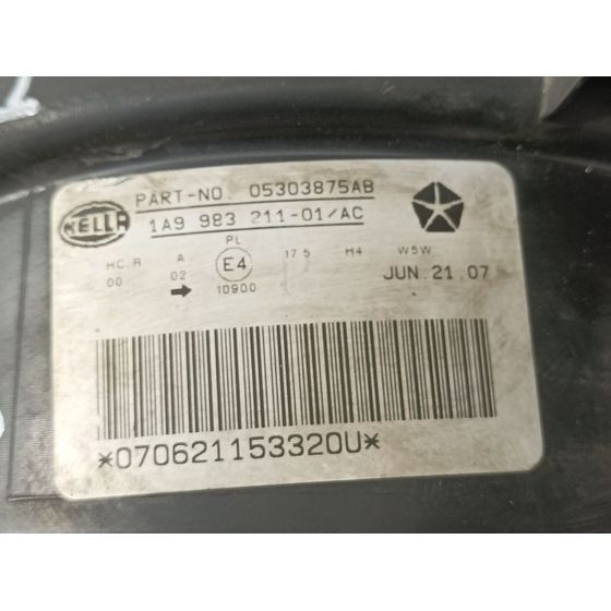 Faro Izquierdo Para Jeep Compass