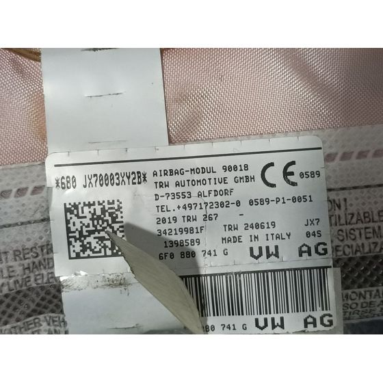 Airbag Cortina Delantero Izquierdo Para Seat Ibiza
