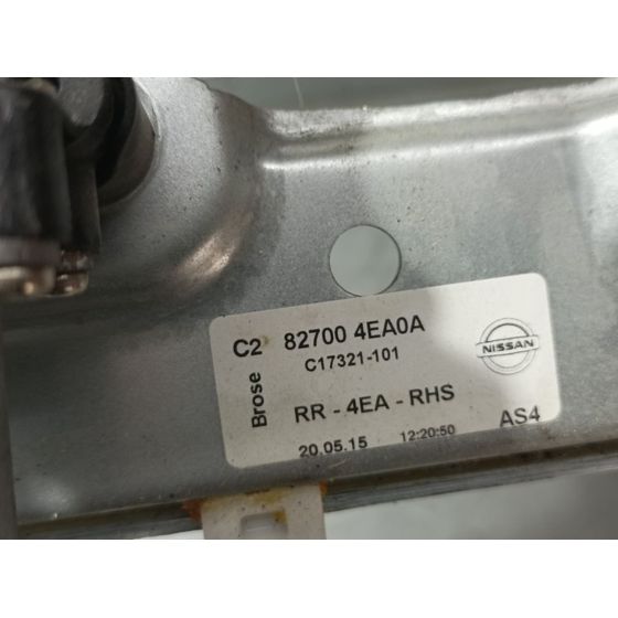 Elevalunas Trasero Izquierdo para Nissan Qashqai