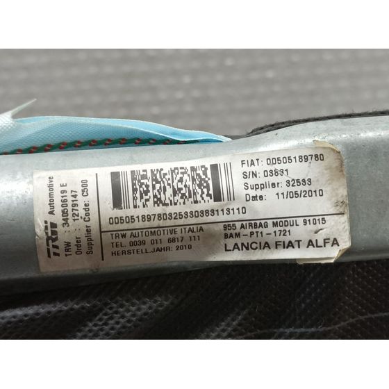 Airbag Cortina Delantero Derecho Para Alfa Romeo Mito