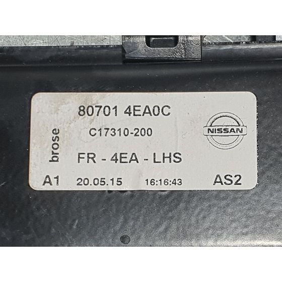 Elevalunas Delantero Izquierdo Para Nissan Qashqai
