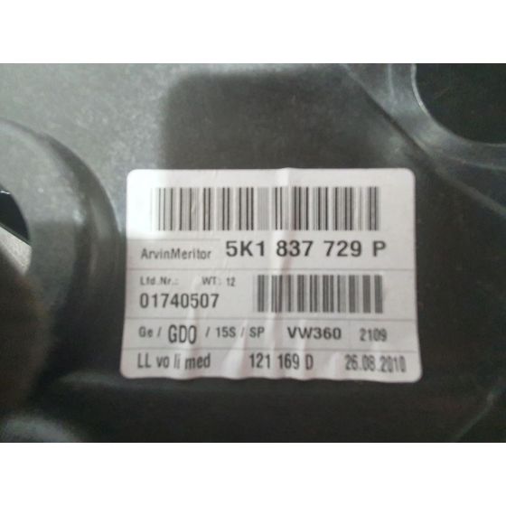 Elevalunas Delantero Izquierdo Para Volkswagen Golf Vi