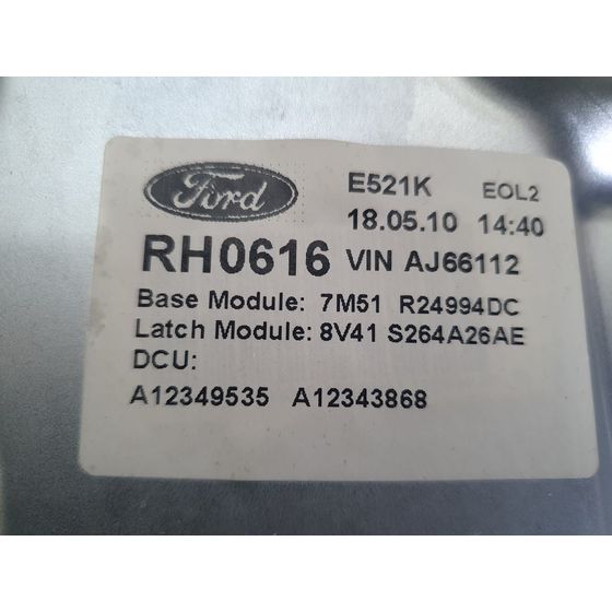 Elevalunas Trasero Derecho Para Ford Kuga