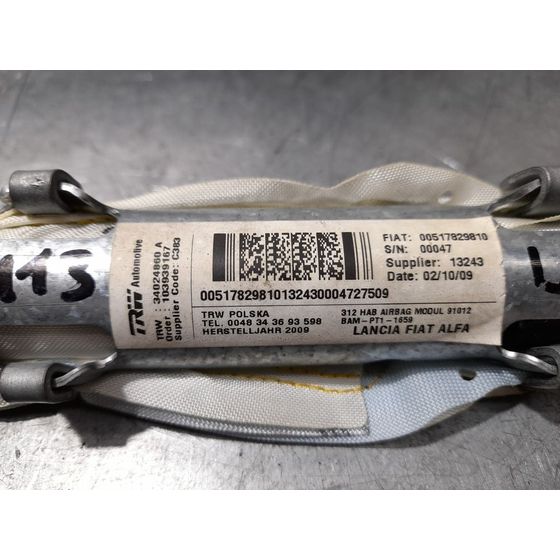Airbag Cortina Delantero Izquierdo Para Fiat Nuova 500