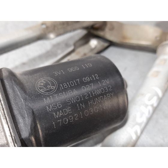 Motor Limpia Delantero Para Skoda Superb