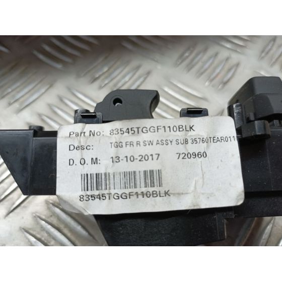 Mando Elevalunas Delantero Derecho para Honda Civic Lim.5 (Fk)