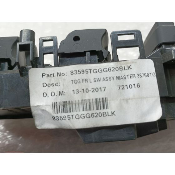 Mando Elevalunas Delantero Izquierdo para Honda Civic Lim.5 (Fk)