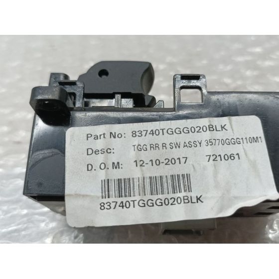 Mando Elevalunas Trasero Derecho para Honda Civic Lim.5 (Fk)