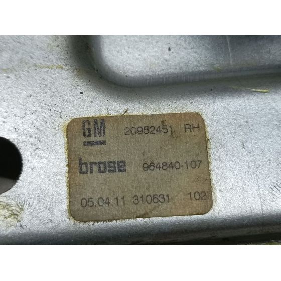 Elevalunas Trasero Derecho Para Opel Insignia Berlina