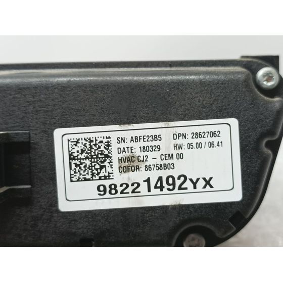Mando Climatizador Para Opel Crossland X