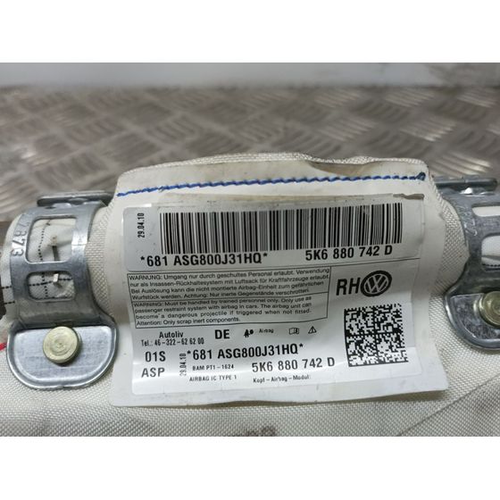 Airbag Cortina Delantero Derecho Para Volkswagen Golf Vi