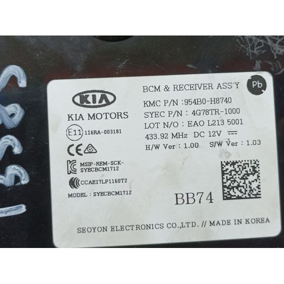 Modulo Electronico Para Kia Stonic