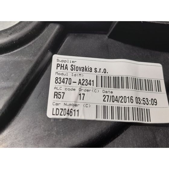 Elevalunas Trasero Izquierdo Para Kia Cee'd