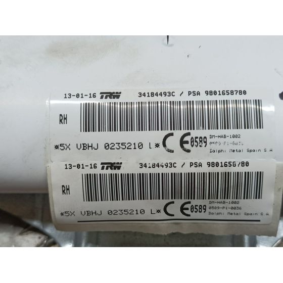 Airbag Cortina Delantero Derecho Para Peugeot 5008