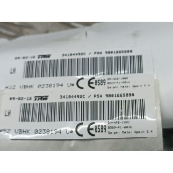 Airbag Cortina Delantero Izquierdo Para Peugeot 5008