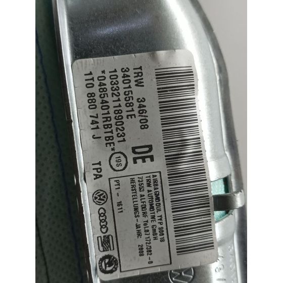Airbag Cortina Delantero Izquierdo Para Volkswagen Touran