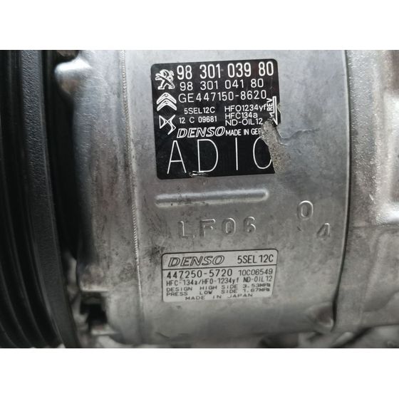 Compresor Aire Acondicionado Para Citroen C5 Aircross