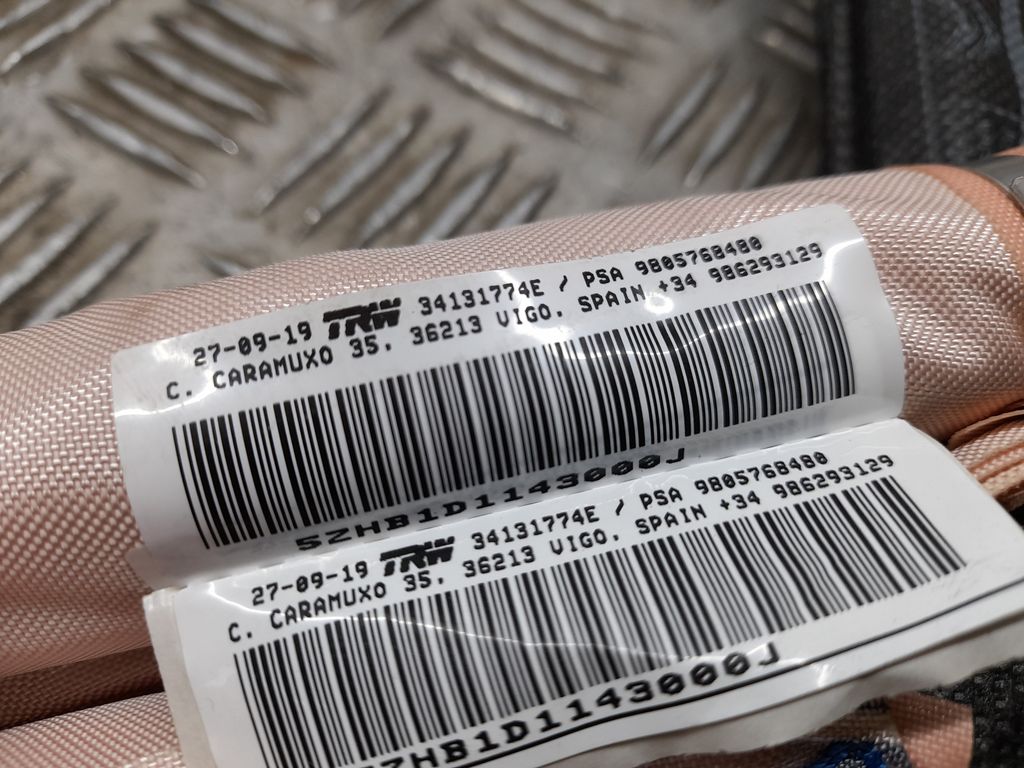 Airbag Cortina Delantero Izquierdo Para Peugeot 308