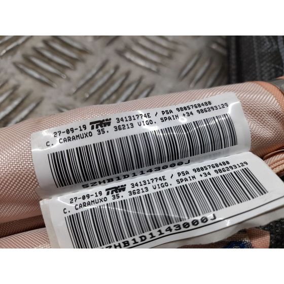 Airbag Cortina Delantero Izquierdo Para Peugeot 308