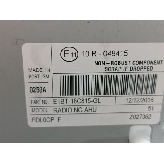Sistema Audio / Radio Cd Para Ford Fiesta