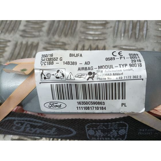 Airbag Cortina Delantero Derecho Para Ford Fiesta