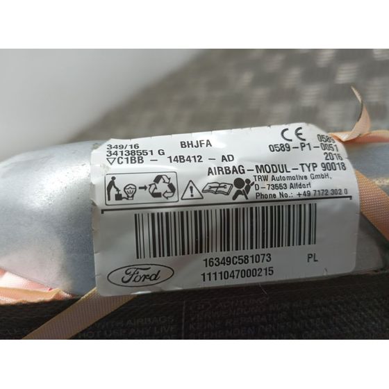Airbag Cortina Delantero Izquierdo Para Ford Fiesta