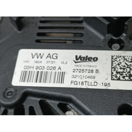 Alternador Para Volkswagen T6.1 Transporter Furgón