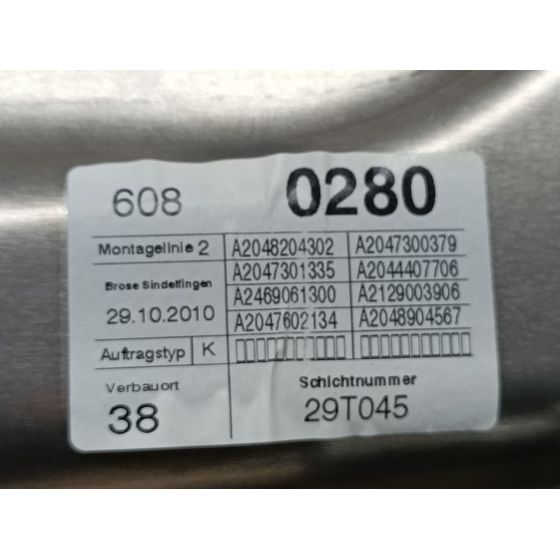 Elevalunas Trasero Izquierdo para Mercedes Clase C  Berlina
