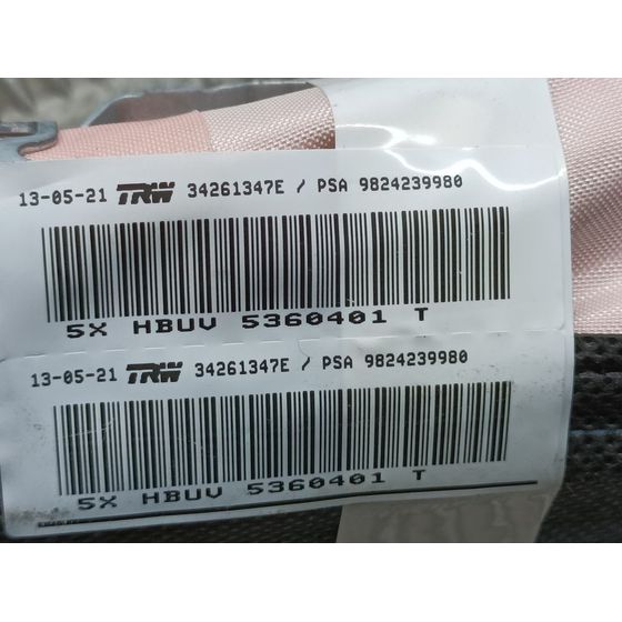 Airbag Cortina Delantero Derecho Para Peugeot 3008