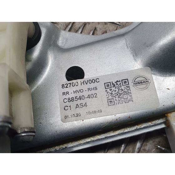Elevalunas Trasero Derecho para Nissan Qashqai (J11)