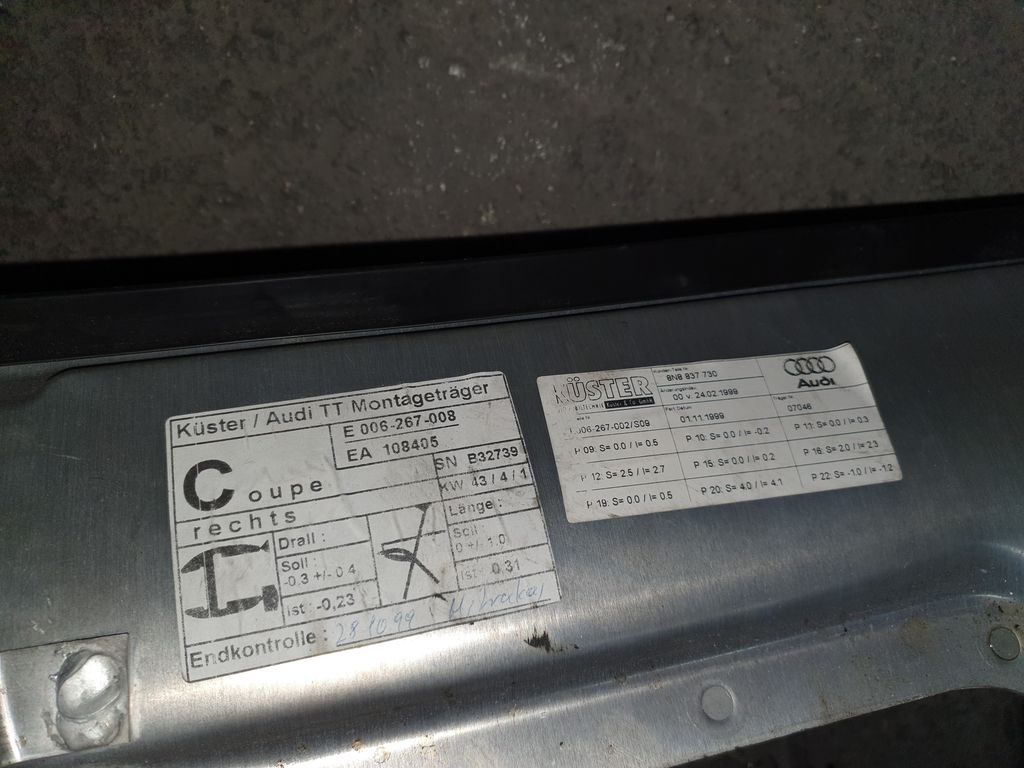 Elevalunas Delantero Derecho Para Audi Tt