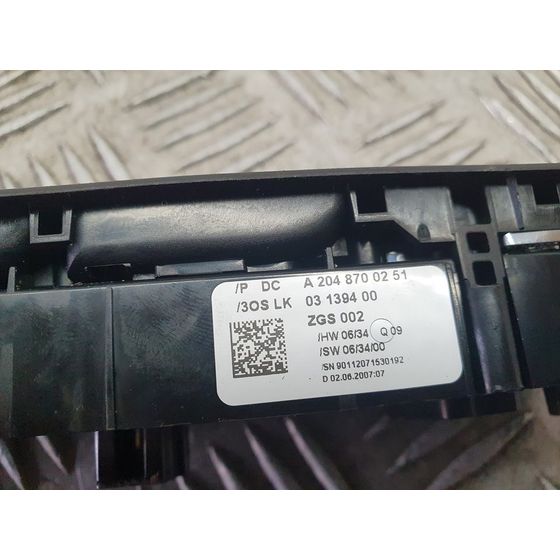 Mando Elevalunas Delantero Izquierdo para Mercedes-Benz Clase C (W204) Berlina