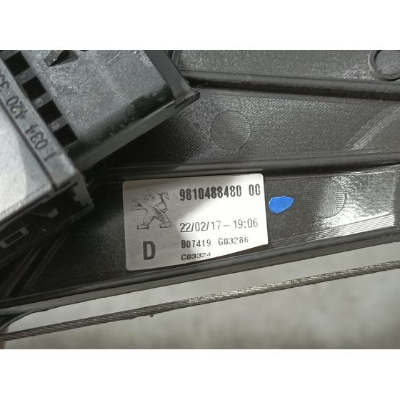 Elevalunas Trasero Derecho Para Peugeot 3008