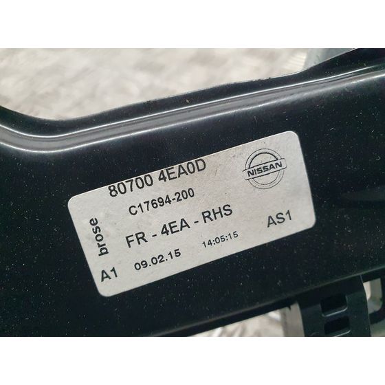 Elevalunas Delantero Derecho Para Nissan Qashqai