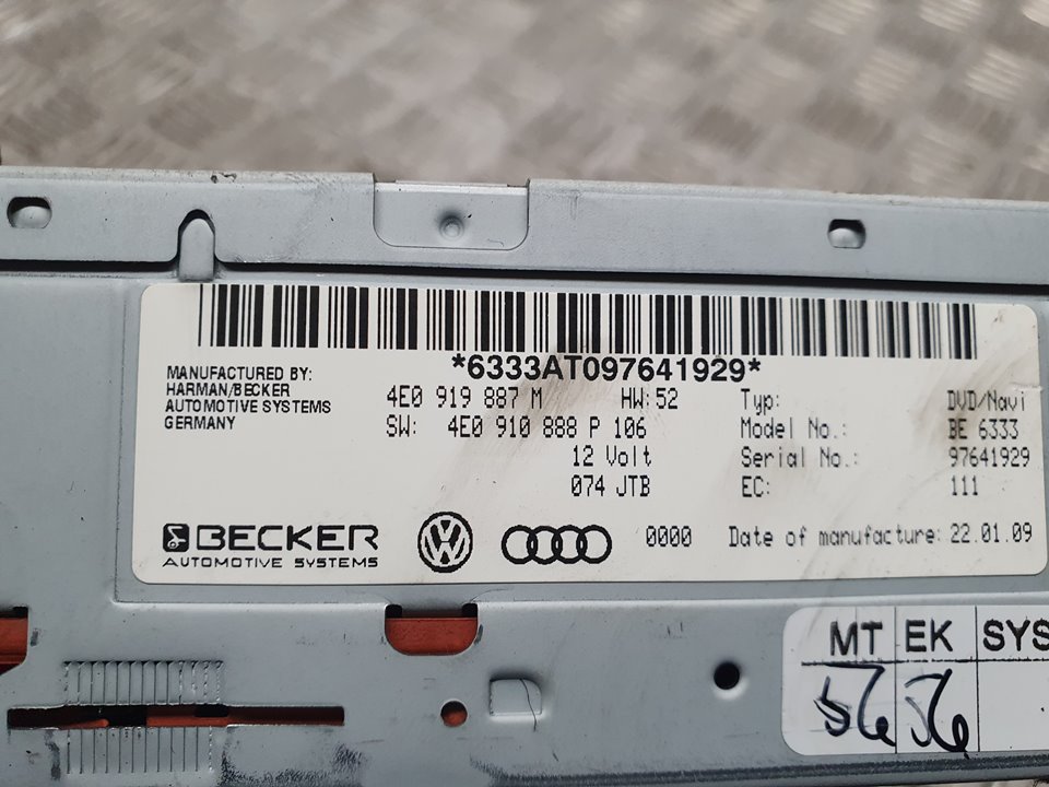 Sistema Navegacion Gps Para Audi A4 Ber.